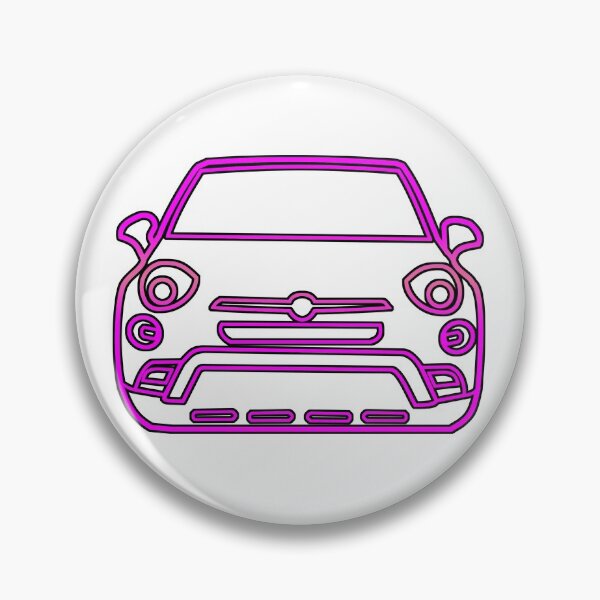 Item preview, Italia Fiat 500X in Hot Pink designed and sold by FabFreakShop.