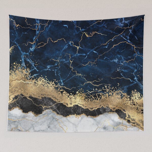 Item preview, Abstract Blue, Black and Gold  designed and sold by Harman83.