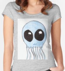 Cute Jellyfish Women's Fitted Scoop T-Shirt