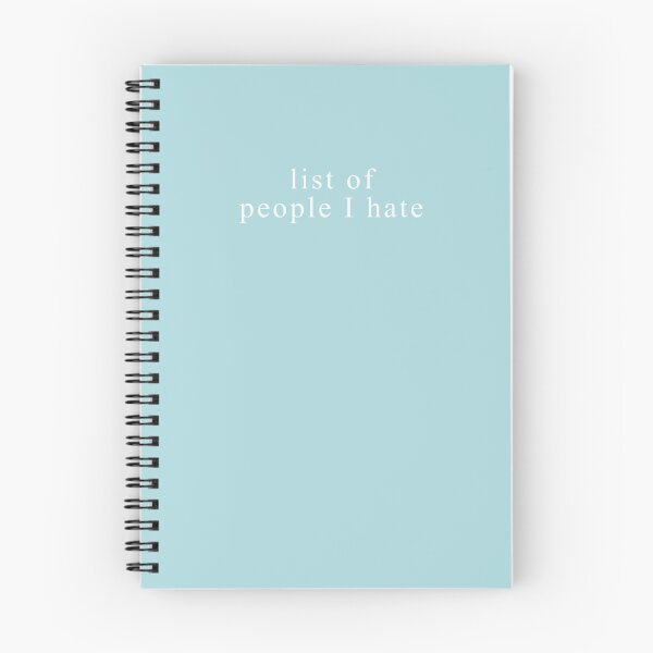 Item preview, Blue list of people I hate designed and sold by dairinne.