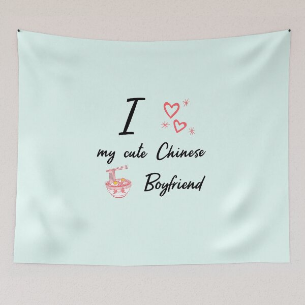 Item preview, I love my cute chinese boyfriend  designed and sold by Mint Magic.
