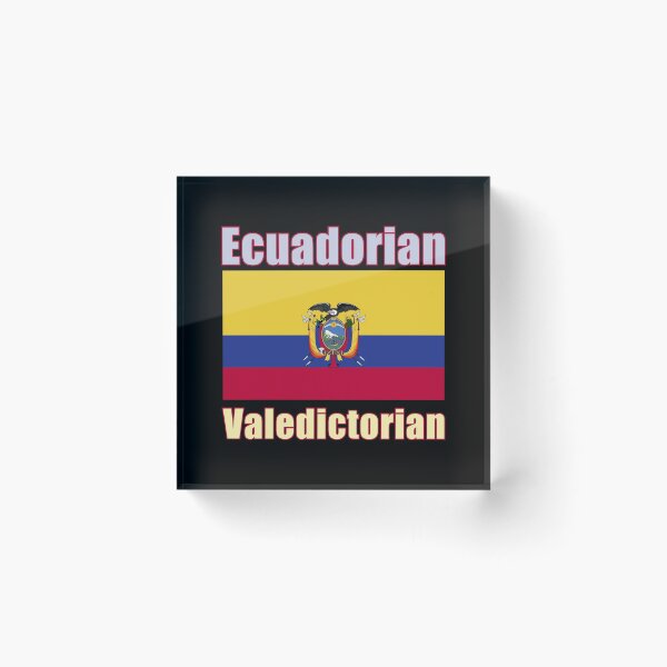 Item preview, Ecuadorian Valedictorian With Flag designed and sold by artfulnotebook.