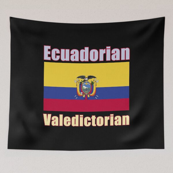 Item preview, Ecuadorian Valedictorian With Flag designed and sold by artfulnotebook.