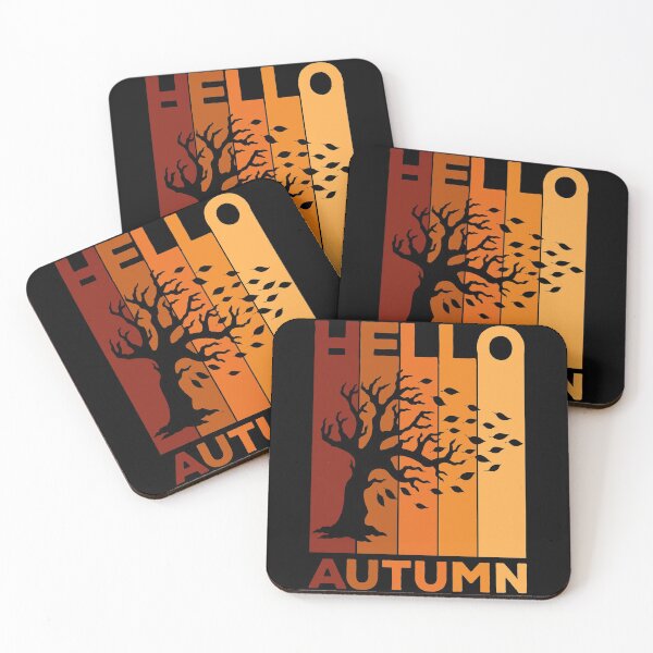 Item preview, Hello Autumn - Retro Vintage Design for Fall lovers designed and sold by Kipcio.