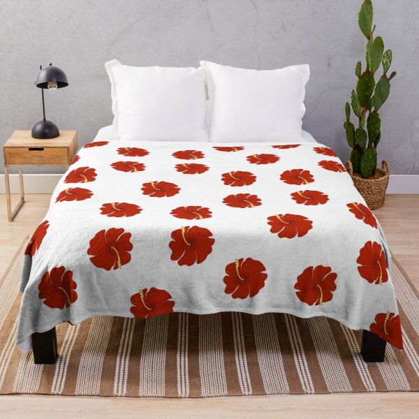 Item preview, Hibiscus exotic red flower designed and sold by wiwiart.