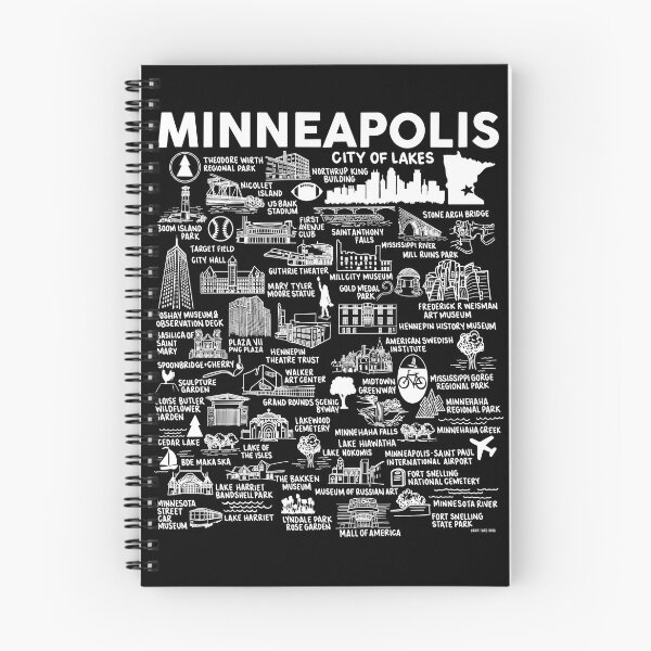 Item preview, Minneapolis Map  designed and sold by fiberandgloss.