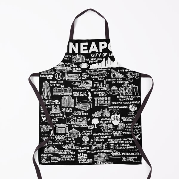 Item preview, Mapa de Minneapolis designed and sold by fiberandgloss.