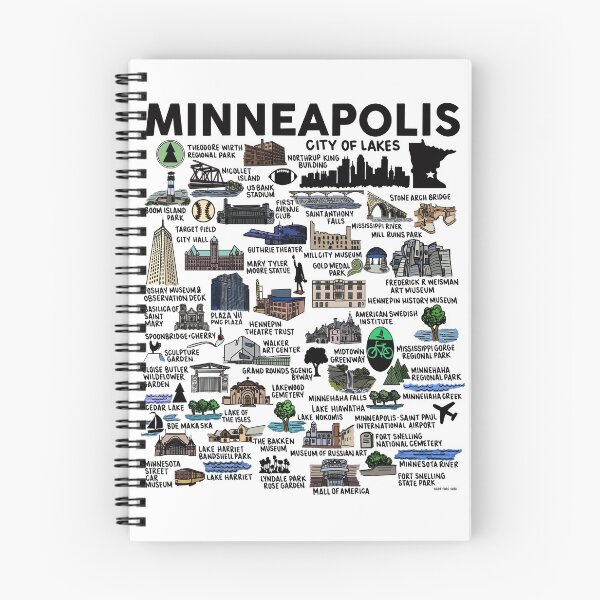 Item preview, Minneapolis Map  designed and sold by fiberandgloss.