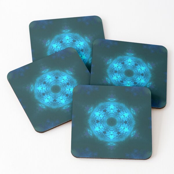 Artikelvorschau, Psychedelisches Kaleidoskop Blaue Schneeflocke entworfen und verkauft von WormholeOrbital.