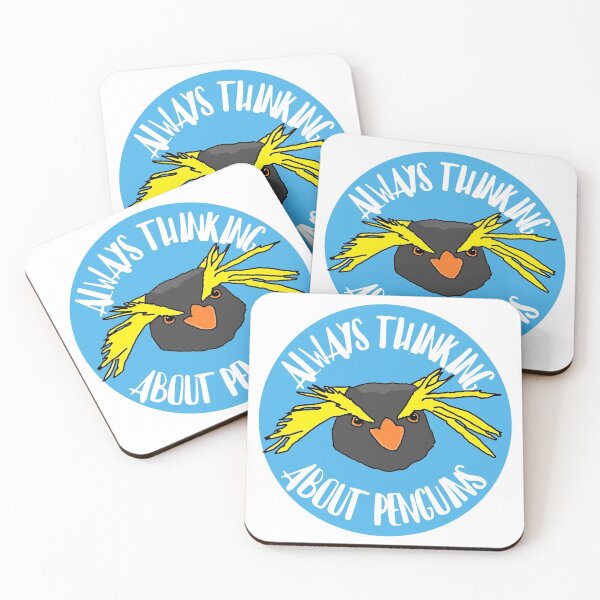 Item preview, Always Thinking About Penguins (Rockhopper Design) designed and sold by RevolutionInPaint.
