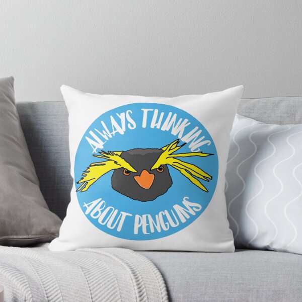 Item preview, Always Thinking About Penguins (Rockhopper Design) designed and sold by RevolutionInPaint.
