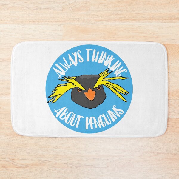 Item preview, Always Thinking About Penguins (Rockhopper Design) designed and sold by RevolutionInPaint.