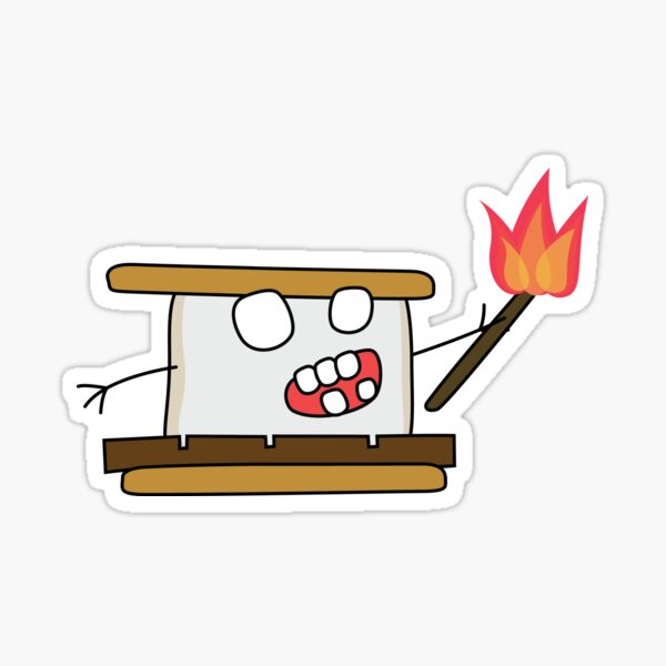 angry zombie s'more Sticker