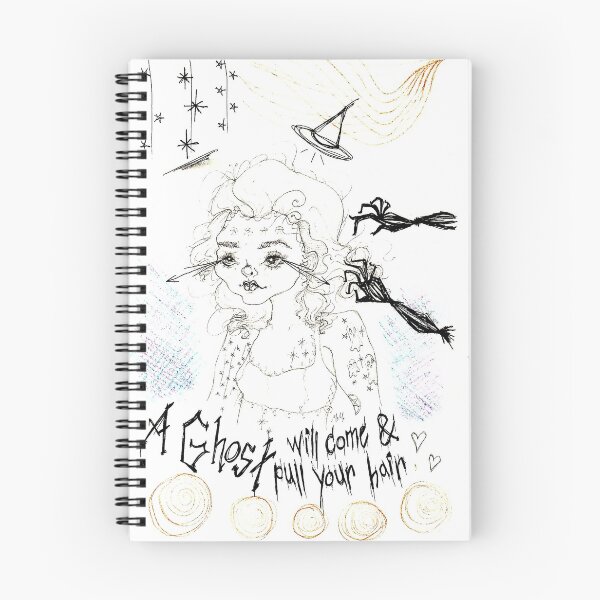 Item preview, Witch Ghost Art Journal Page designed and sold by Molly-Lenore.
