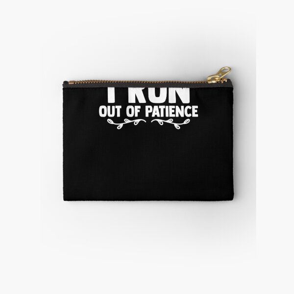 Item preview, I Run Out of Patience Field Runner Trail Runners Marathon designed and sold by Nessshirts.