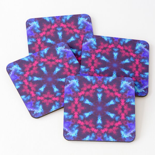Artikelvorschau, Psychedelisches Kaleidoskop Blau und Rot entworfen und verkauft von WormholeOrbital.