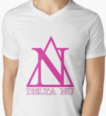 Delta Nu Men's V-Neck T-Shirt