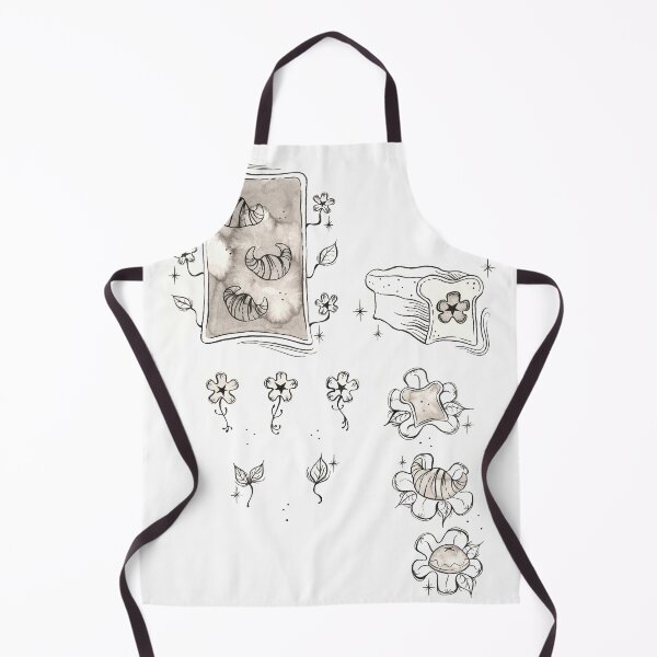 Item preview, Floral Bakery Pattern - Monotone designed and sold by Molly-Lenore.