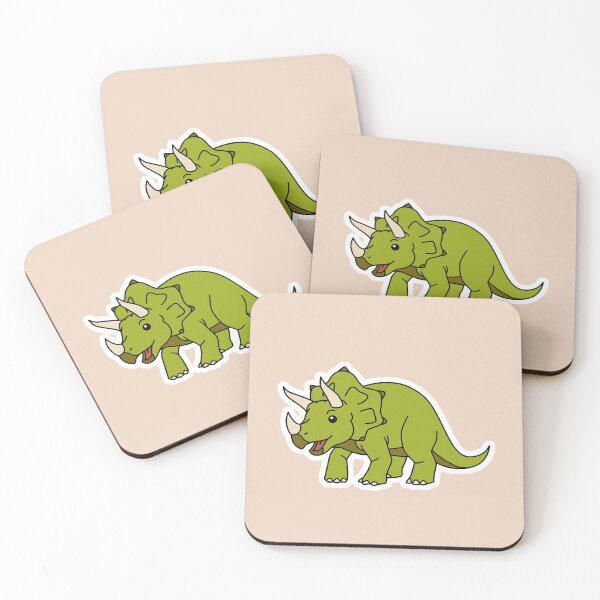 Item preview, Triceratops dinosaur cartoon drawing designed and sold by happypapertime.