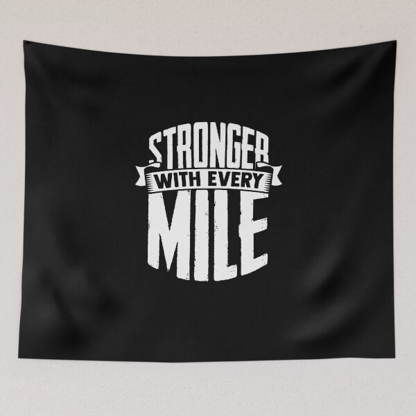Item preview, Stronger With Every Mile Field Runner Long Distance Runners designed and sold by Nessshirts.