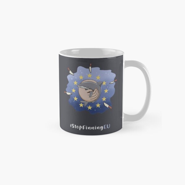 Save the sharks - stop finning UE citizen initiative Classic Mug