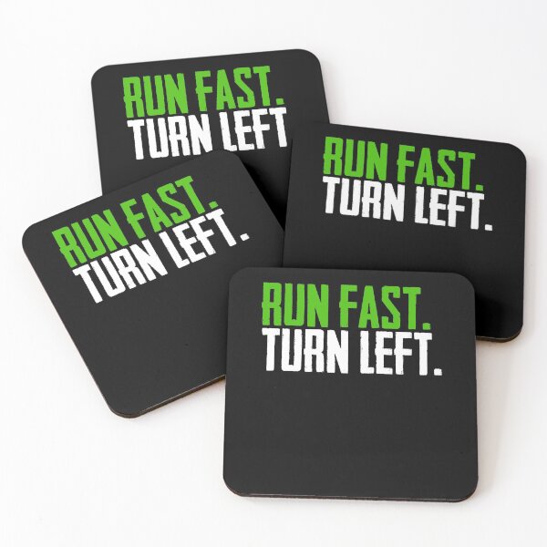 Item preview, Run Fast Turn Left Love Running Trail Runners Marathon designed and sold by Nessshirts.