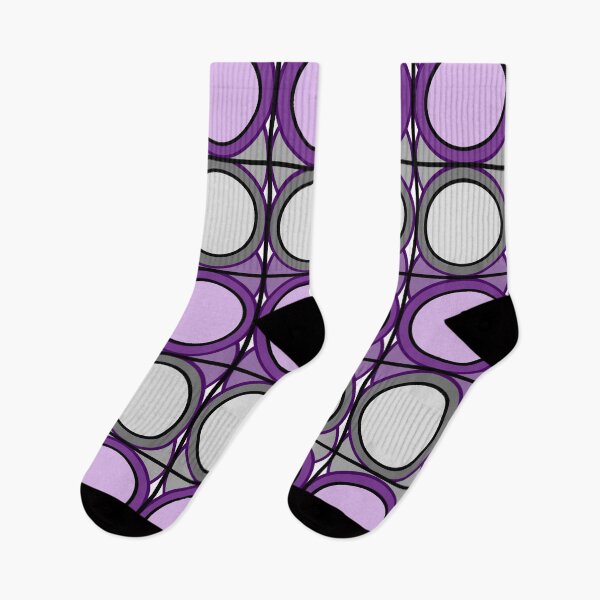 Item preview, Lilac and Grey Circular Pattern designed and sold by angielovely.