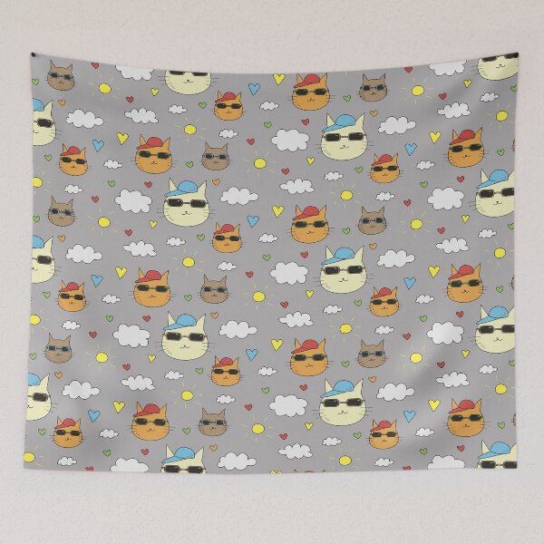 Artikelvorschau, Katzen mit Sonnenbrille entworfen und verkauft von Kate-shop.