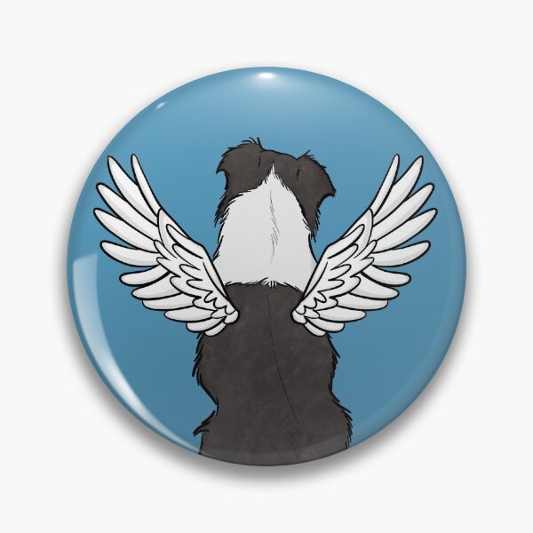 Item preview, My Guardian Angel: Border Collie [Gray] designed and sold by rmcbuckeye.