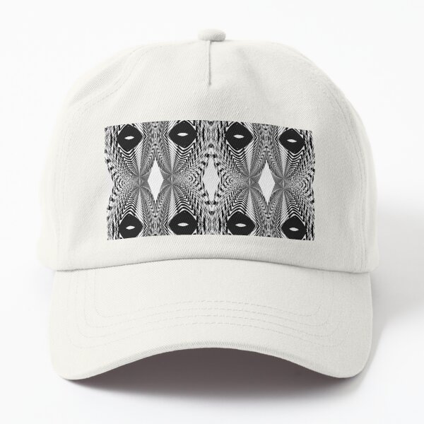 Abstract White and Black Template Dad Hat
