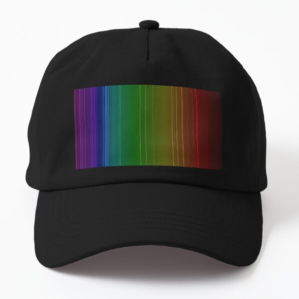 Emission spectrum of oxygen. When an electrical discharge is passed through a substance, its atoms and molecules absorb energy, which is reemitted as EM radiation Dad Hat