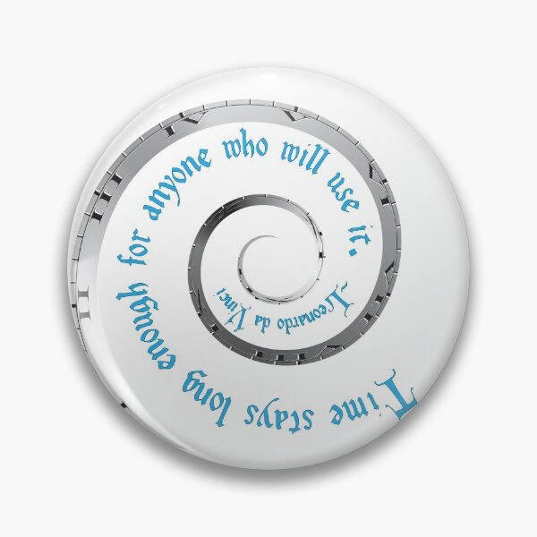 Item preview, Time Stays--Leonardo da Vinci Quote designed and sold by MiakadoArts.