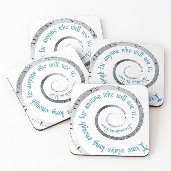 Item preview, Time Stays--Leonardo da Vinci Quote designed and sold by MiakadoArts.