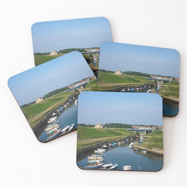 Item preview, Seaton Sluice harbour under a blue sky (2) designed and sold by Violaman.