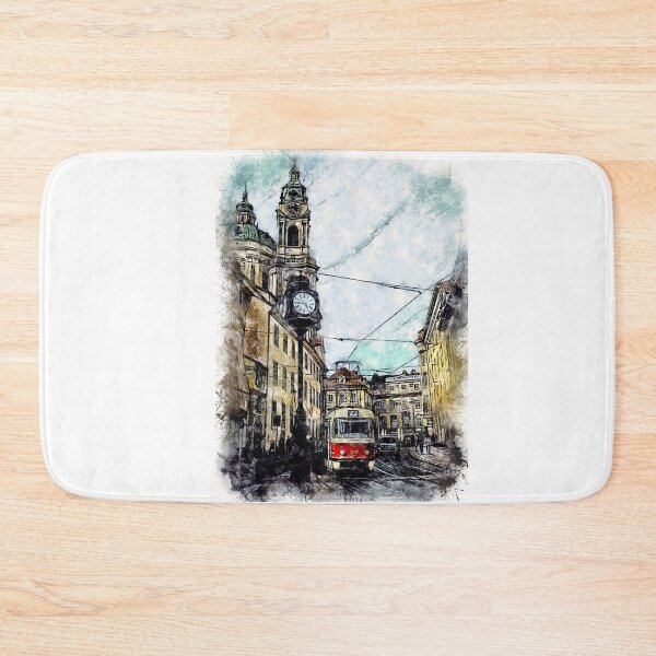 Item preview, Prague City Streets Travel Poster Series watercolor ink edition 05 designed and sold by Naumovski.