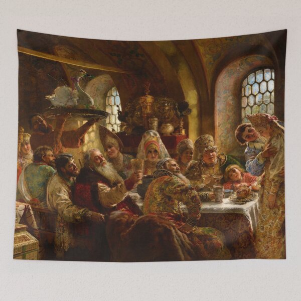 Item preview, A Boyar Wedding Feast by Konstantin Makovsky (1883) designed and sold by allhistory.