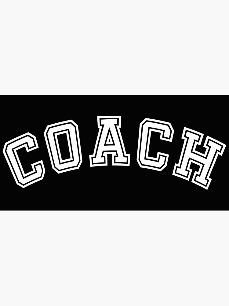 "Coach word art retro designCoach text" Poster for Sale by MiloHarris