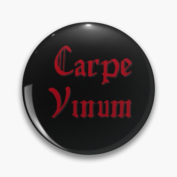 Item preview, Carpe Vinum - Seize the Wine Latin Dark Red Design designed and sold by LGbubble.