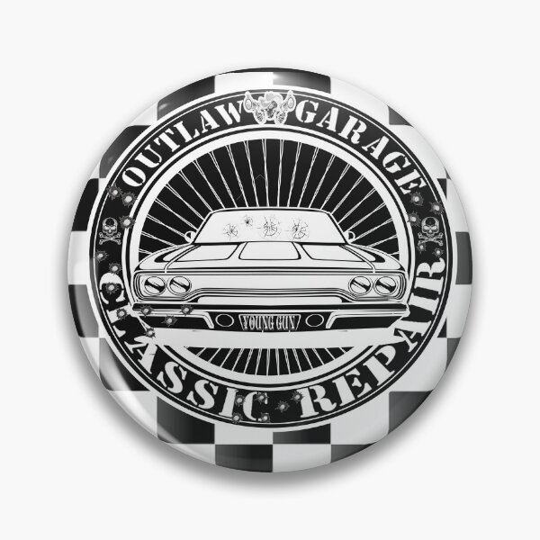 Item preview, Outlaw Garage Classic Repair, White Hot Rod designed and sold by ronnieyoung.
