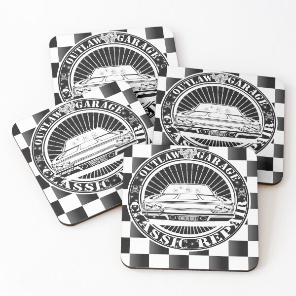 Item preview, Outlaw Garage Classic Repair, White Hot Rod designed and sold by ronnieyoung.