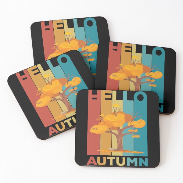 Item preview, Hello Autumn - Retro Vintage Design for Fall lovers designed and sold by Kipcio.