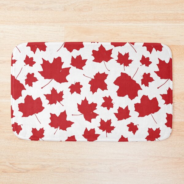 Item preview, Red maple leaf symbol of Canada seamless pattern designed and sold by Kizuneko.