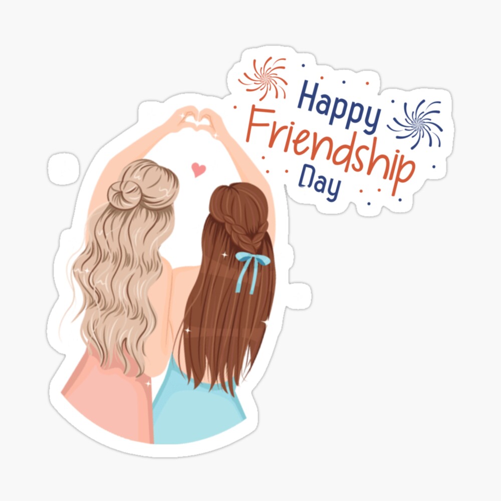 Friendship Day Background with Togetherness. Hand Drawing. Greeting, Poster,  Banner Stock Vector - Illustration of forever, partner: 152320800