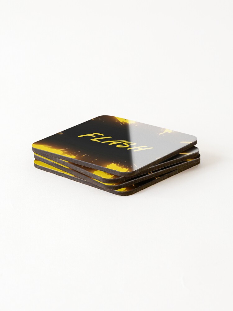 Thumbnail 4 of 5, Coasters (Set of 4), Flash Sticker designed and sold by Duxt.