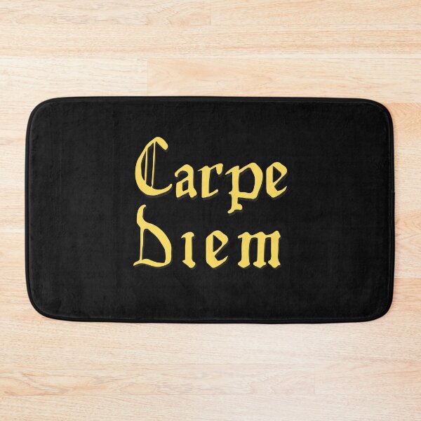 Aperçu de l'œuvre Carpe Diem - Seize the Day Latin Yellow Design créée et vendue par LGbubble.