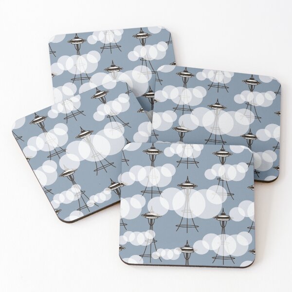 Item preview, Seattle in the clouds designed and sold by JAWSCreatives.