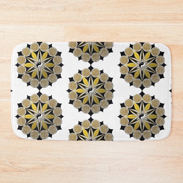 Item preview, Yin Yang Mandalas in Black and Gold designed and sold by mademesmile.