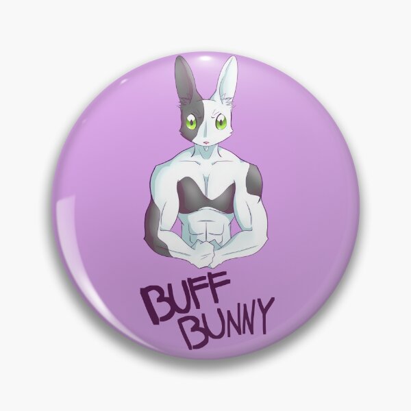 Item preview, Buff Bunny with logo designed and sold by justjakk.