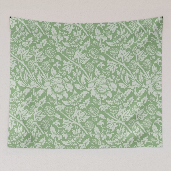 Item preview, Green Vintage Floral Pattern designed and sold by newburyboutique.