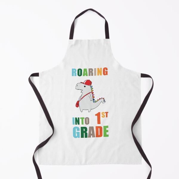 Aperçu de l'œuvre Roaring Into 1 er Grade Dinosaur Retour à l'école en couleur créée et vendue par Babadollcraft.